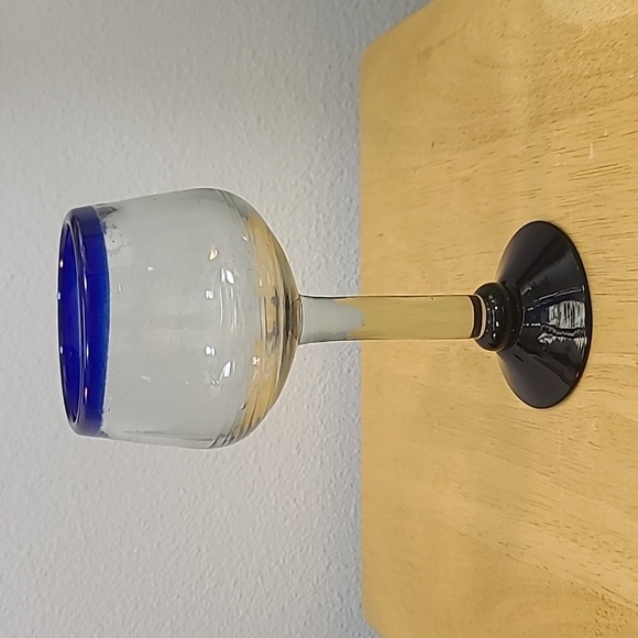Hand Blown Margarita/Wine goblets Set of 4 - Picture 5 of 5